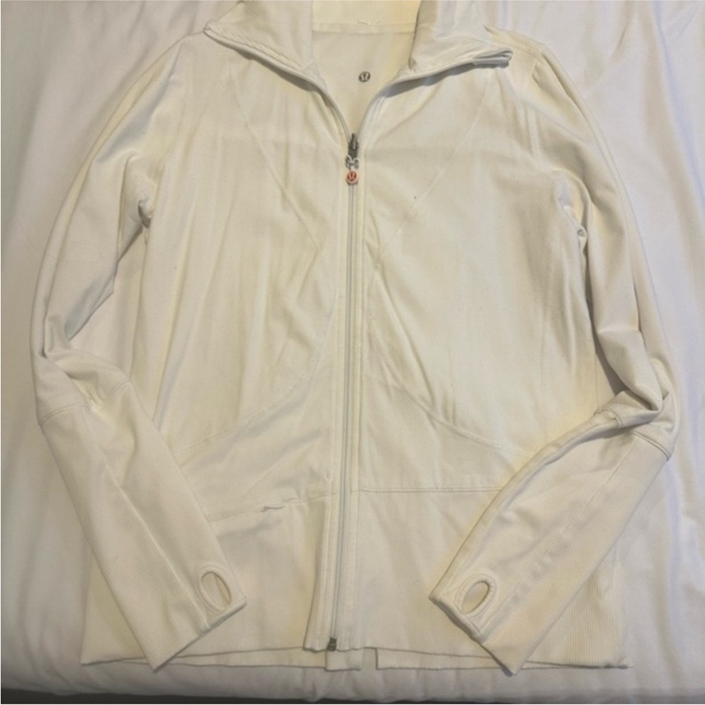 Lululemon Reversible Cream Zip-Up Jacket